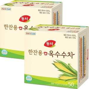 동서식품  동서 한잔용 옥수수차 1.5g 100T 50개입x2개
