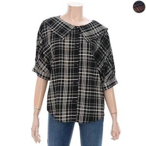 SOOS GD01 세라칼라체크블라우스 S223NBL811 S8906981