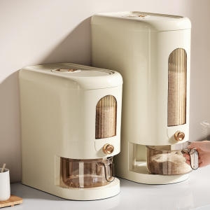 가정용 쌀통 밀폐용기 원터치 10kg