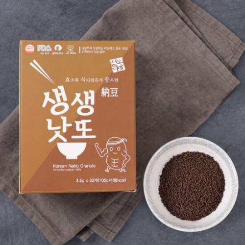 청보내츄럴 프리미엄 생생낫또(쥐눈이콩) 3.5g 30포 2박스