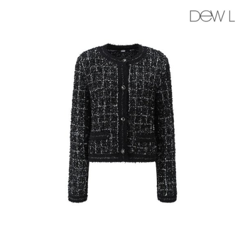 듀엘 노카라 트위드 가디건 BK_L234KSL033