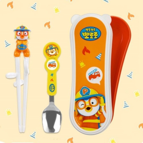 에디슨 소방관 이지 수저 케이스 수저케이스 유아젓가락 어린이젓가락 유아식기