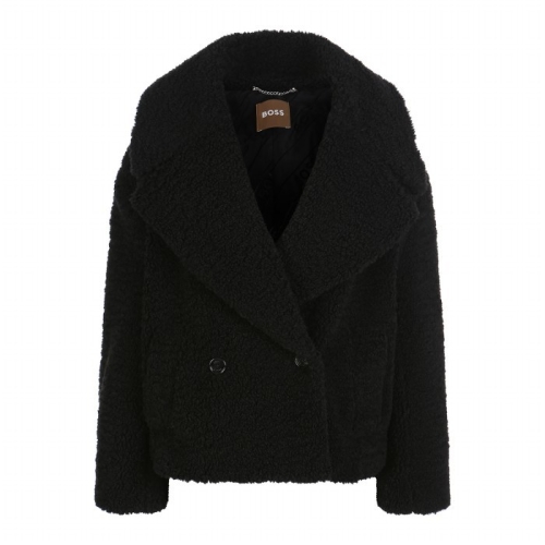 보스 여성 오버사이즈핏 퍼 자켓 50503419_001