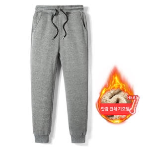 위즈아이 남성 양털 기모 트레이닝 밴드 바지_WI020PN