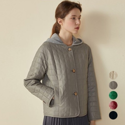 아르덴미즈 양가죽 퀼팅 재킷 MLH3JK61320