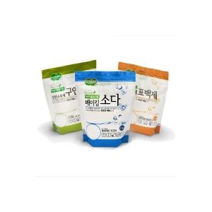에코프렌들리 베이킹소다 1kg + 구연산 1kg + 표백제 1kg