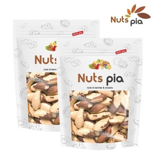 넛츠피아  브라질너트 완태 500g 2봉 총 1kg