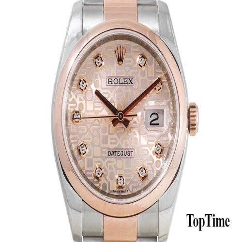 롤렉스 데이저스트 핑크콤비 핑크컴퓨터판 돔베젤 오이스터밴드 116201 36mm