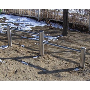 우리  팔굽혀펴기 스텐 WR4163 규격 L 180cm H30 H45cm 휴게시설 체력단련 야외체육시설