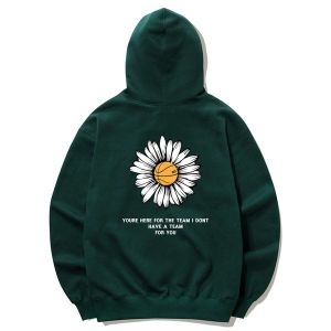 트립션 BIG DAISY LOGO 후드티 그린 314087