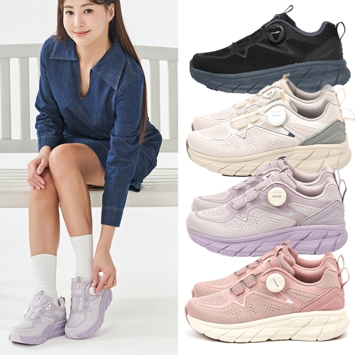 월드컵 워런 여성용 다이얼 운동화 쿠션 워킹화