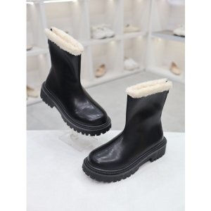 헤븐 퍼트리밍 라운드 캐주얼 앵클 부츠 5.5cm CDSP500127