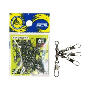 싸파  더블킬 SDK-TTISS-6 타코 트리플 인터락 도래 6호 5PCS 두족류 문어채비 낚시장비 공구 쭈꾸미 스냅 스테인레