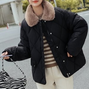 더블린 퍼카라퀼팅숏패딩자켓1종 / 털카라패딩,경량패딩