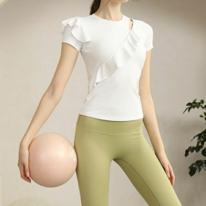 알파  KT 쇼핑 온라인 F006661 캡탈부착 프릴셔링 필라테스 요가티 골프 일상이 가 되다 KT 쇼핑