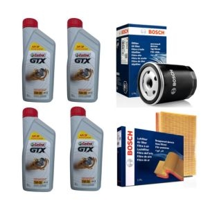 캐스트롤  아반떼 MD 1.6/2.0 GDI LPG 가솔린 엔진오일 필터세트 GTX 5W30 4L