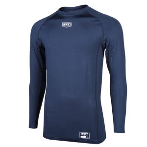 제트  BOK-342 ZETT 라운드 메쉬 긴팔 스판언더  검정