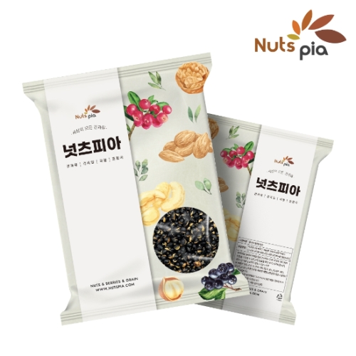 넛츠피아 국산 볶음 서리태 1kg 2봉 열풍 건조 검정콩