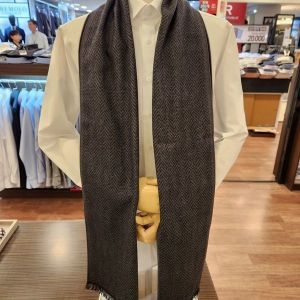 바찌 롱그레이 헤링본 머플러 VM1M4BR104 GO