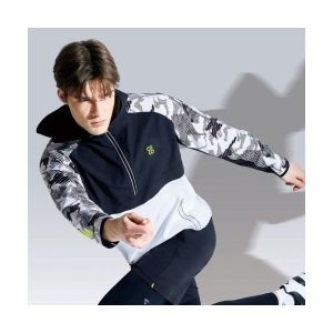 비트로 남성용 신축성 우수한 바람막이형 아노락 PZJK12081_WH