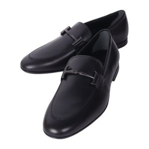 토즈 명품 남성 레더 로퍼 블랙 XXM38K