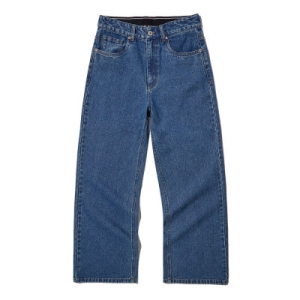 인터크루 우먼스 미듐 인디고 인밴딩 와이드 데님 ITX5EL53A0
