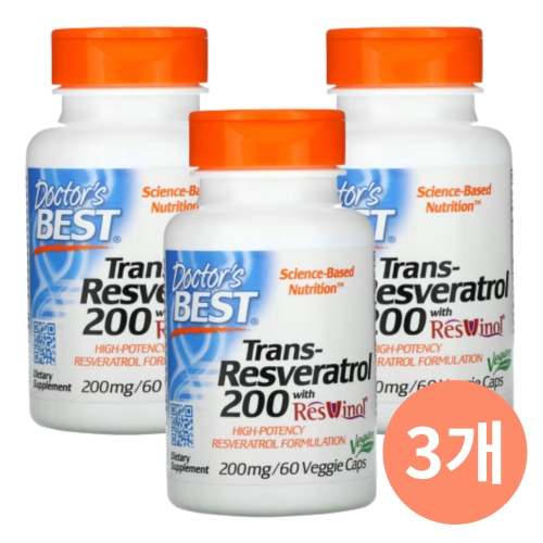 닥터스베스트 트랜스 레스베라트롤 200mg 60캡슐