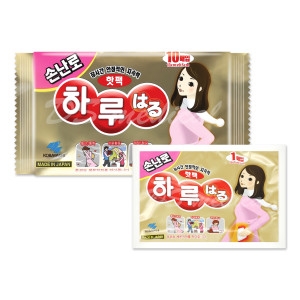 고바야시  일본 손난로 하루 핫팩 10매입 1개 / 캠핑 낚시 군인 휴대용 미니 온열 손핫팩 제조