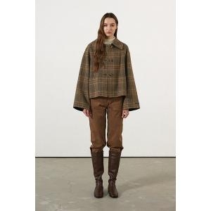 라펠 소로브 핸드메이드 울 블렌드 체크 재킷 LMWJ421