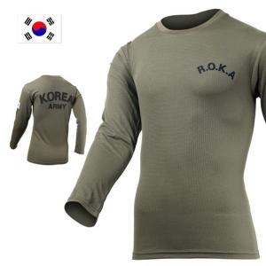 셀러허브 군헌터 쿨론 ROKA 로카 카키 긴팔 군인 군대 티셔츠 S11579220