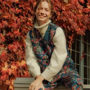 라페어 컨트리 레드팜 숏 퀼팅 베스트 LWKKAVT0252-CG