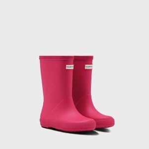 헌터 키즈 퍼스트 클래식 레인부츠 브라이트핑크 (KFT5094RMARBP)