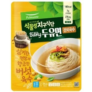 풀무원  식물성지구식단 silky 두유면 잔치국수 374.4g