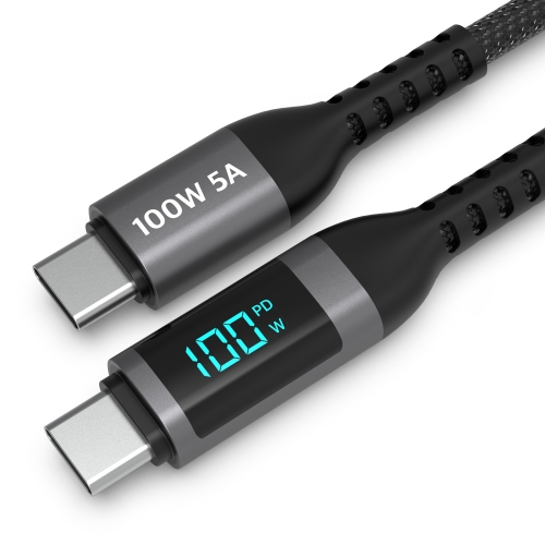 로랜텍  빌리프 LCD 디스플레이 100W 5A C to PD 초고속충전 케이블2.4m