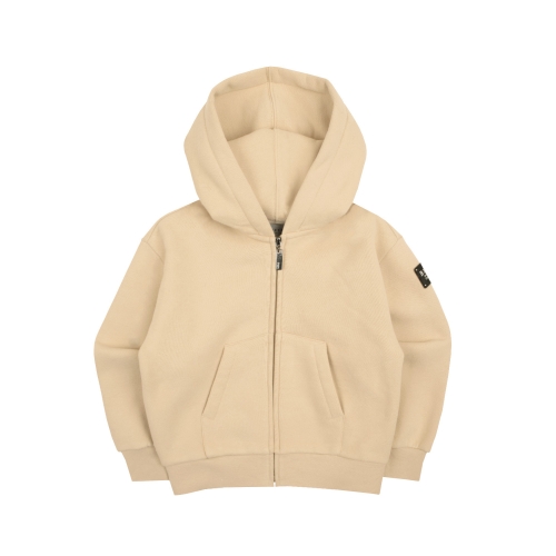 빈 베이지 기모 후드 짚업 점퍼 BX65JP01BG