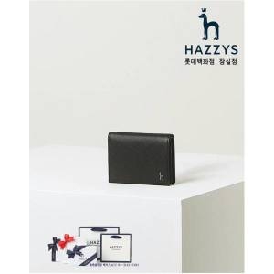 헤지스 블랙 퍼피장식 소가죽 명함지갑_HJHO4E610BK