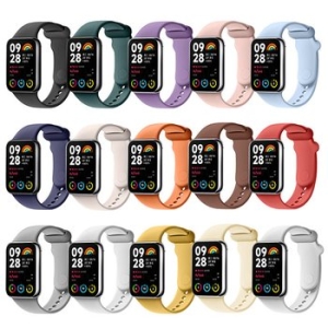 포유  실리콘 샤오미 미밴드8 프로 전용 스트랩 시계줄 루프 밴드 줄