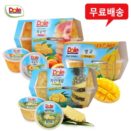 돌  후룻볼 4개입 x6팩 복숭아2+망고2+파인애플2