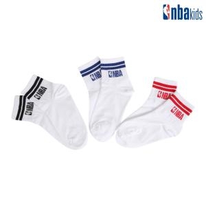 NBA 투라인 3팩 앵클 삭스 WH/BK/BE 5-2 K235AO002P_유성점