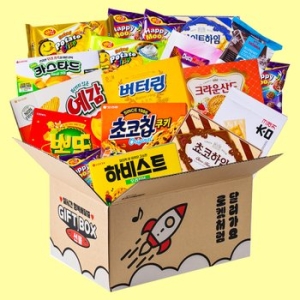 초대형 종합 과자 선물세트 로켓박스 (총 3100g)