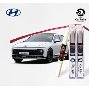 비오랩  현대 그랜져GN7 붓페인트 W6H 세레니티화이트펄 도색 도장 펜 붓펜+펄투명 2개1세트 DY