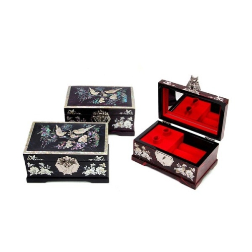 아리  나전 매화  랑 오르골 한지보석함