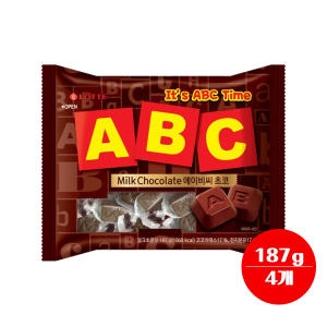 롯데제과  ABC 초콜릿 187g