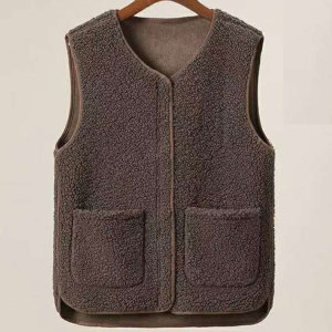 홀릭 HSC026 여자 뽀글이 양털조끼 플리스 니트조끼