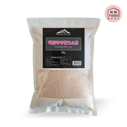 하나푸드 히말라야 핑크솔트 3kg 식용 소금 가는입자