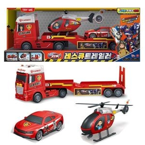 카봇 레스큐 트레일러/중장비 헬기 장난감 33751799