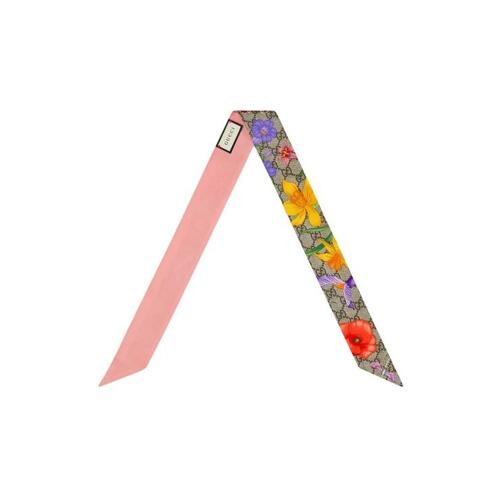 구찌 GG 플로라 프린트 실크 넥 보우_609317 3G001 9772