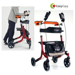 코지케어 노인보행기 코지워커 P04 허리를 세우는 성인용보행기 팔받침대로 허리를 세우는 실버카