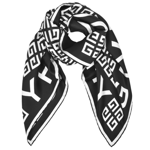 지방시 여성 4G 로고 프린트 실크 스카프_BG00A2G002 004