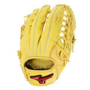 미즈노  연식 윌드라이브 레드 외야수용 야구 글러브 사이즈14 옐로 1AJGR21807 단일사이즈